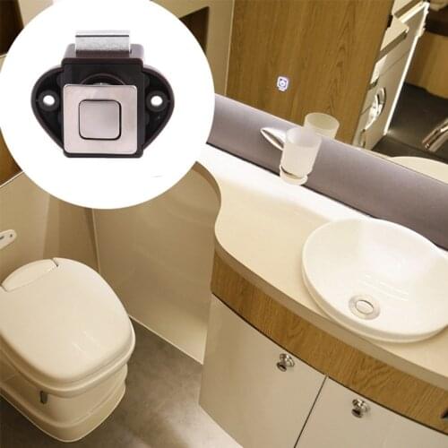 20mm Drawer Cabinet Door Push to Close Latch Keyless Latch Knob Push Button Catch Lock Cupboard Button Lock for RV Boat