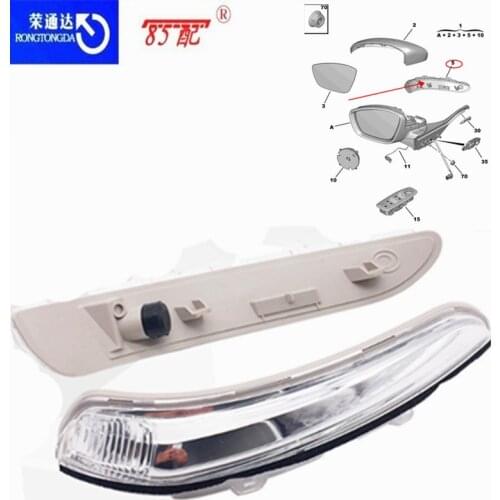 Rearview mirror turn signal 1610811580 1610811480 For Peugeot 208 301 2008 For Citroen C3 C-Elysee Reversing mirror turn signal