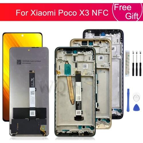 For Xiaomi Poco X3 LCD Display Touch Screen Digitizer Assembly For Xiaomi Poco X3 Nfc Lcd M2007J20CG Replacement Parts