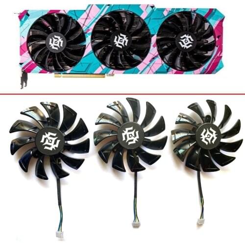 3pcs GA92S2U 85MM 4PIN RTX 3060 GPU Fan For ZOTAC GeForce RTX 3070-8GD6 RTX 3060Ti X-GAMING RTX 3080-10G6X Graphics card Cooling