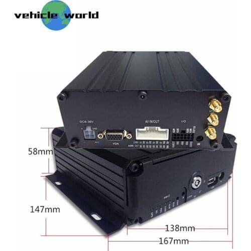 4Ch 2.0MP AHD 1080P SD Card HDD GPS WIFI 4G Mobile DVR for Vehicle Car Taxi Trailer Truck School Bus
