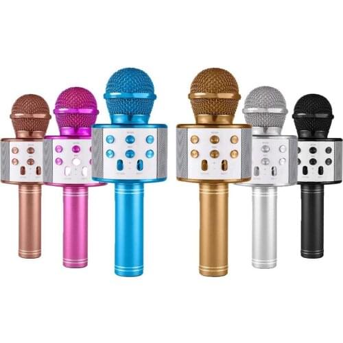 Wireless Karaoke Bluetooth Microphone Sd / Usb Voice Change Professional Speaker Handheld Microphone Player Song Recorder