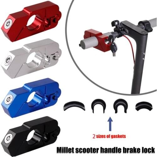 For xiaomi M365 Pro CNC Security Safety Locks Handlebar Handset Brake Lever Disc Locking Fit Scooter ATV Anti-theft Motor Lock