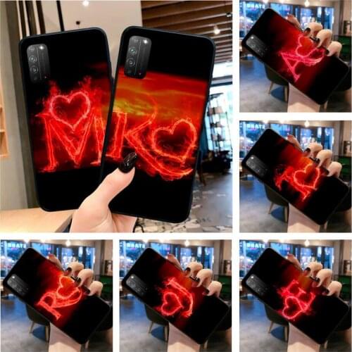 Love Heart Letter Phone Case for Huawei Honor 30 20 10 9 8 8x 8c v30 Lite view 7A pro