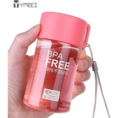 YMEEI Mini Cute Water Bottle Plastic Water Bottle For Kids Children 150ML Portable Leakproof Colored Water Bottle BPA Free Drink