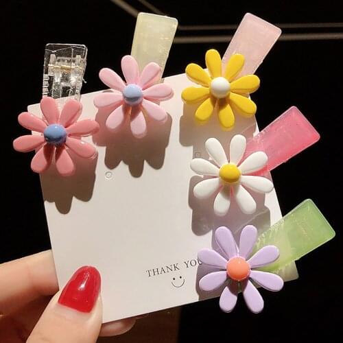 Molans Cute Colorful Cartoon Hairpin For Girls Children Plastic Flower Hair Clip Pin Barrettes Hairclip Hair Accessories