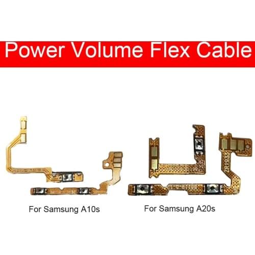 ON / OFF Power & Volume Flex Cable For Samsung Galaxy A10S A107 A20S A207 Power & Volume Button Control Side Keypad Flex Ribbon