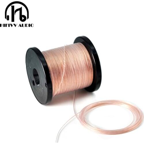 Hifi cable Single crystal copper wire Multi core earphone firing wire power signal cable 27AWG OCC cable