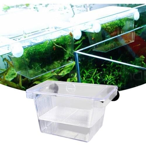 Aquarium Fish Breeding Breeder Box Fish Hatchery Isolation Fish Tank Incubator Box Aquarium Double-deck Self Floating Incubator