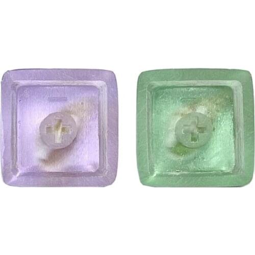 LX9B Handmade Customized OEM R4 Profile Resin Keycap for cherry MX Switches Mechanical Keyboard Natural Shell Conch Keycap