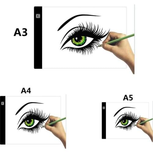 New A3/A4 Daimond embroidery 3 Level Dimmable LED Graphic Tablet Writing Diamond Painting Tool Light Box Pads Digital Drawing