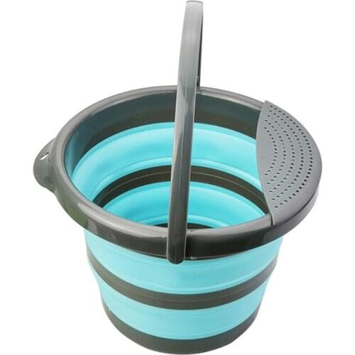 Portable Folding Bucket Collapsible Bucket Water Basin Container For Hiking Camping Fishing Travelling Gardening