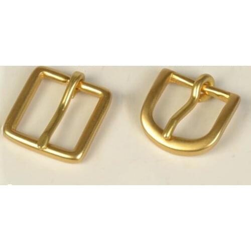 DIY leather craft solid brass small belt pin buckle 5pcs/lot inner 21mm