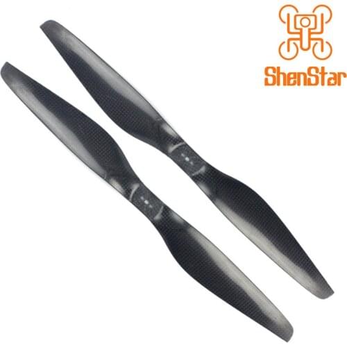 1655 Carbon Fiber Propellers 16inch 16x5.5 inch CW CCW Props for Copters with 3holes Middle 4mm Side 3mm Distance 12mm