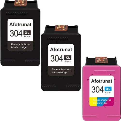 Afotrunat Compatible Ink Cartridge For HP 304 304XL HP DeskJet 2620 2625 2630 2635 3700 3720 3730 3735 3755 Envy 5010 5010