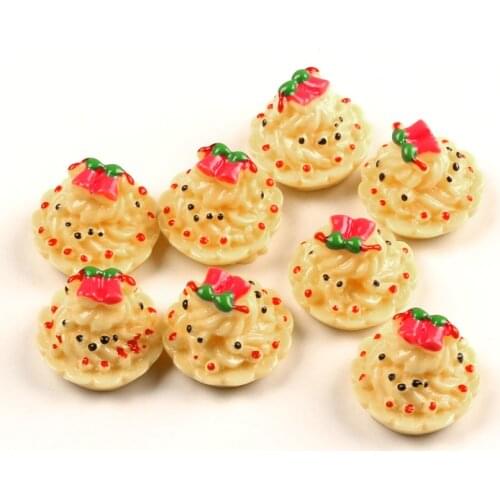 LF 20Pcs Resin Cakes 17x17mm Decoration Crafts Flatback Cabochon Embellishments For Scrapbooking Kawaii Cute Diy Accessories