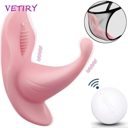 VETIRY Wearable Vibrator Dildo on Panty 7 Speed Clitoris Vagina Stimulator Sex Toys for Women G-spot Massage Female Masturbation