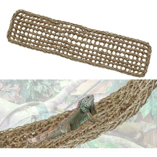 Lizard Hammock Seaweed Swing Pet Lounger Reptile Toy Hanging Bed Mat Small Hermit Crabs Geckos Bed Mats Pet Reptile Accessories
