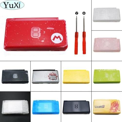 YuXi Full Housing Case Cover For Nintend DS Lite for NDSL Console Case Repair Housing Shell Free Screwdriver & Protective Film