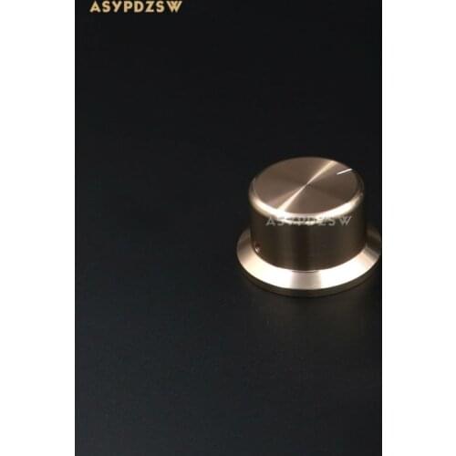 1 PCS HIFI 44*35*25 Golden Aluminum solid audio amplifier volume potentiometer knob