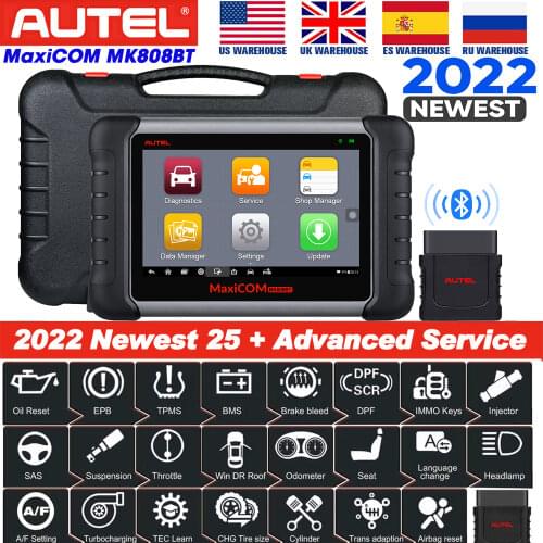 2021 Autel MaxiCOM MK808BT OBD2 Bluetooth Auto Diagnostic Scanner MK808 MK808TS