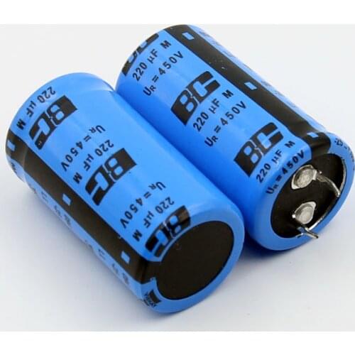 220uf/450V) BC tube amplifier filter electrolytic capacitor Volume: 25×45mm Z93S series 10UF500VAC fever amplifier high pressur