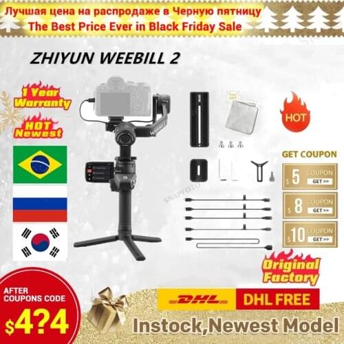 ZHIYUN Weebill 2, 3-Axis Gimbal Stabilizer for DSLR , Mirrorless Camera, Nikon Sony Panasonic Canon Fujifilm BMPCC 6K, Weebill 2