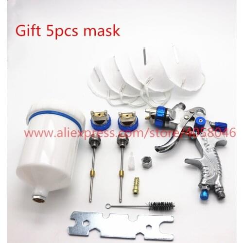 601 HVLP SPRAY GUN 1.4mm 1.7mm 2.0mm steel nozzle Paint spray gun professional Airbrush spray gun for painting cars
