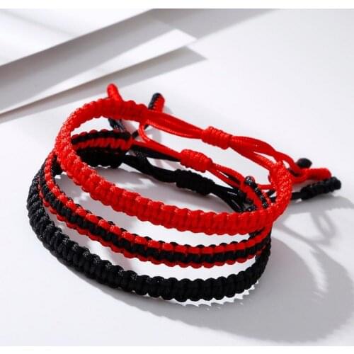 Handmade Retro Ethnic Tibetan Buddha Woven Adjustable Rope Chain Bracelet Lucky Bracelet For Women Men Charm Jewelry