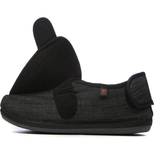 Denim Velcro Design Portable Heel Winter Spring Breathable Diabetes Health Magic Platform Foot Wide Postoperative Nursing Shoes