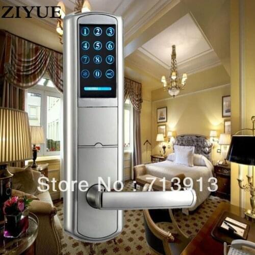 Electronic Smart home Intelligent LED touch screen Keypad PIN code door lock ET916pw Password / Mechanical Key/ Card Unlock