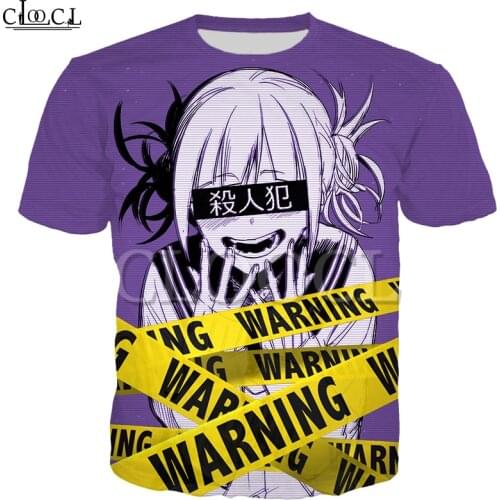 Anime Girl Toga Himiko My Hero Academia T Shirt Womens Mens 3D Print Classic Fashion Streetwear Short Sleeve Sweatshirt Tops