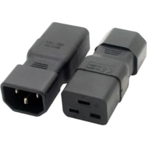 IEC 320 C14 Male to Female C19 Adapter IEC C19 to C14 PDU PSU UPS Power Connector