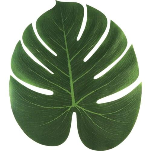 35x29cm Artificial Tropical Palm Leaves for Hawaii Luau Party Decorations Beach Theme Wedding Table Decoration Accessories