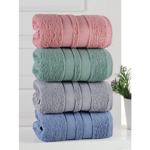 Premium 4 Pcs Towel Set Hand Towels And Face Towels 100% Cotton Turkish Quality Luxury Super Soft and Highly Absorbent towels