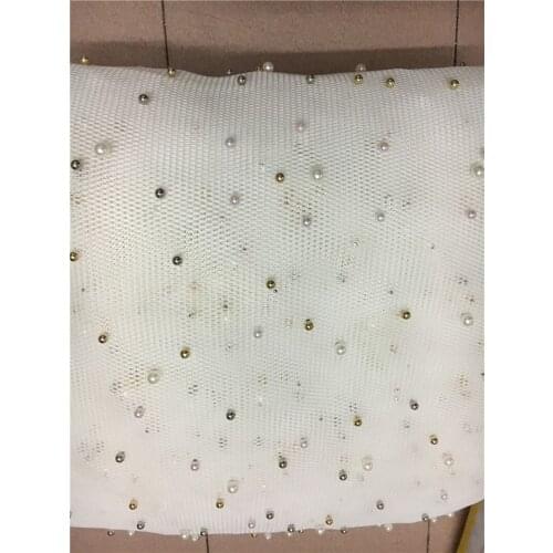 Wedding dress material top-grade embroidered French mesh tulle JRB-11908 African Nigerian lace fabric