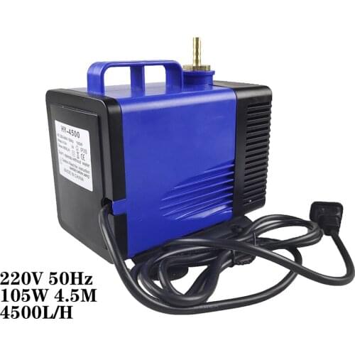 CNC 220V 105W Multifunctional submersible pump 4.5M 4500L/H for spindle Cooling on engraving cutting machine（Free 5m PU tube