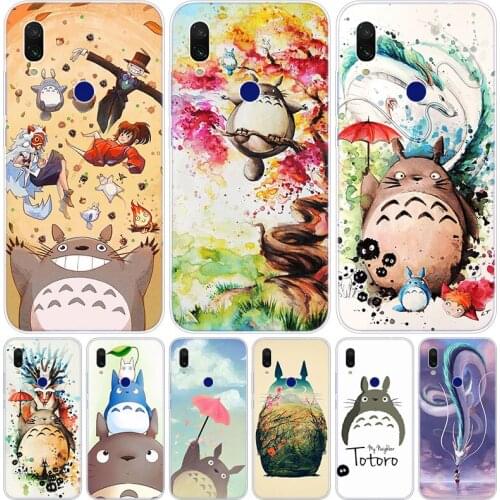 Anime Studio Ghibli Totoro Silicone Case for Xiaomi Redmi K20 5X 6X Play A1 A2 8 Lite 7A 6A S2 Y2 Y3 Note 4X 5 6 7 Pro F1 Cover
