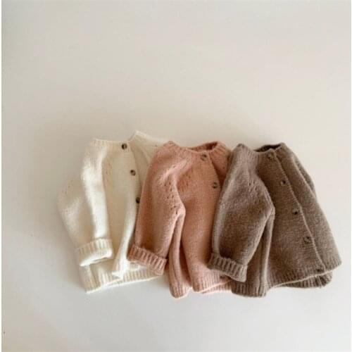 Baby Sweaters Autumn Winter Baby Cardigan Coat Baby Girls Sweater Woolen Kids Infant Baby Knitwear Toddler Sweater Boys Cardigan
