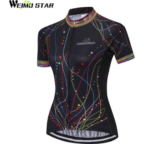 Weimostar 2018 Women Breathable Cycling Jersey Top Summer Bicycle Clothing Maillot Ciclismo Quick Dry Raod mtb Bike Jersey Shirt