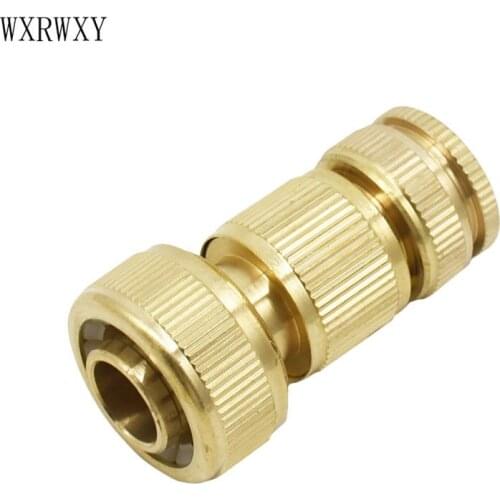 Wxrwxy Brass hose connector 3/4 garden hose brass fittings the faucet adapter female 3/4 Water gun adapter joint female 1/2 1pcs