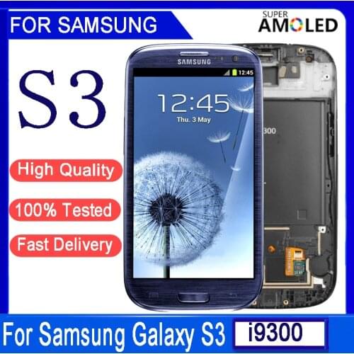 4.8" Original AMOLED LCD For Samsung Galaxy S3 LCD i9300 i9300i i9301 i9305 i747 LCD Display Touch Screen Digitizer Assembly