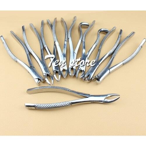1pcs Adult /children Tooth Extraction Forceps Pliers with Dental Tool Surgical Extraction Instrument