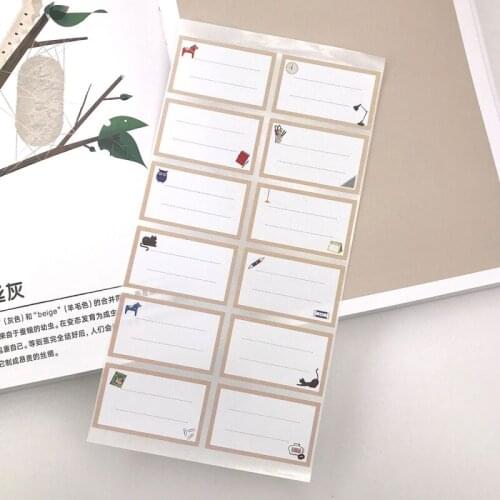 2Sheets Blank Handwritten Frame Labels Stickers DIY Hand Account Document Classification Name Tag Sticker Decor