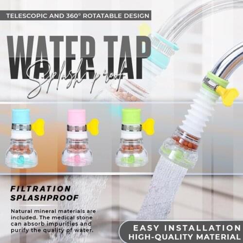 360-degree rotating filter splash-proof water tap Water Filter Outlet Head Water Saving Sprayer Filter Diffuser