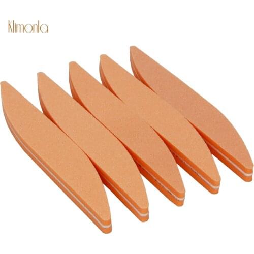 5Pcs 100/180 Grit Orange Nail File Double-sides Sponge Emery Board Nail Polishing Files Manicure DIY Tools Nails Accessoires