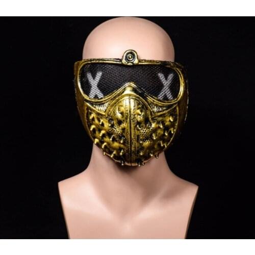 50pcs/lot Street Dance Ghost Step Personality Death Cool Masks Halloween Punk Devil Cosplay Watch dogs 2 Mask