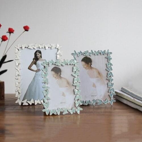 8 Inch Frame Butterfly Metal Photo Frame / Wedding Photo Studio / Wedding Gift Photo Frame