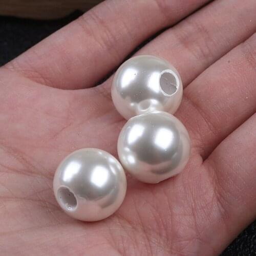 AAA Grade Big Size Drilled Round Mother Of The Pearl White Shell Beads
