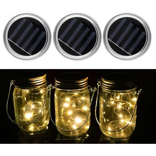 Solar Energy Charge Mason Jar Lid Insert Solar Powered Led Mason Jars Light Up Lids Mason Jars Not Included